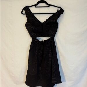 Symphony Black Backless Dress